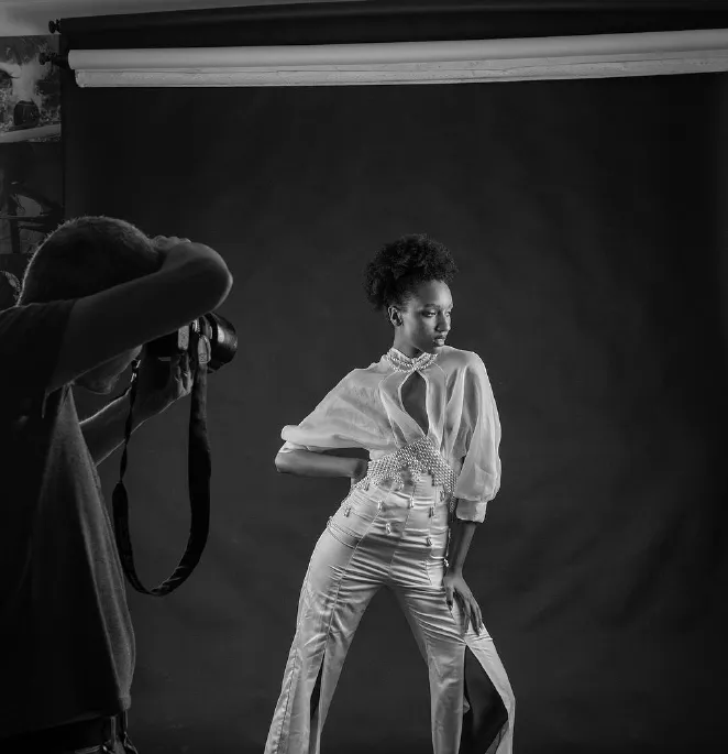 Shooting fotografico con una modella